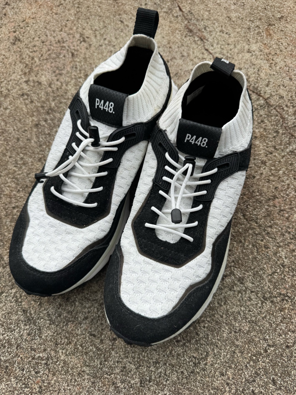 P448 Lightening White Black Sneakers EU 40 (Women’s 9.5-10 / Men’s 7-7.5)